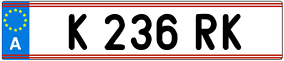 Trailer License Plate